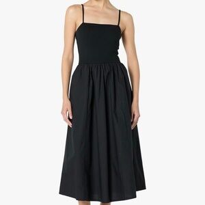 7) The Drop Womens Robyn Mixed Media Spaghetti Strap Midi Dress